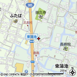 福岡県柳川市東蒲池1498周辺の地図