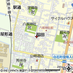 佐賀県杵島郡白石町福田1552周辺の地図