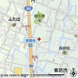 福岡県柳川市東蒲池1496周辺の地図