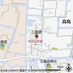 福岡県柳川市高島389-18周辺の地図