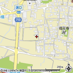 福岡県筑後市溝口852周辺の地図