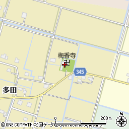 梅香寺周辺の地図
