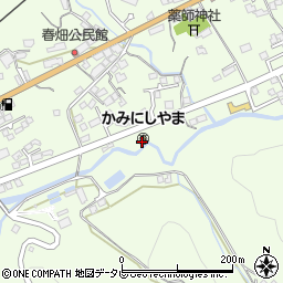 かみにしやま周辺の地図