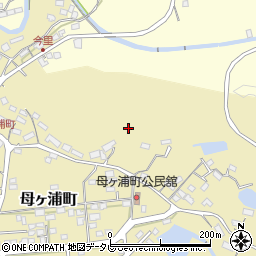 長崎県佐世保市母ヶ浦町周辺の地図