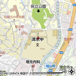 佐世保市立清水中学校周辺の地図