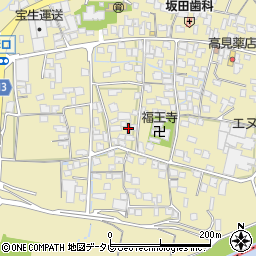 福岡県筑後市溝口1334-1周辺の地図