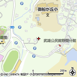 武雄競輪場　選手宿舎食堂部周辺の地図
