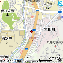 佐世保宮田郵便局周辺の地図
