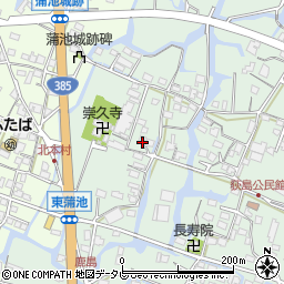 福岡県柳川市東蒲池1443周辺の地図