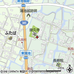福岡県柳川市東蒲池1485周辺の地図