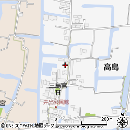 福岡県柳川市高島412周辺の地図
