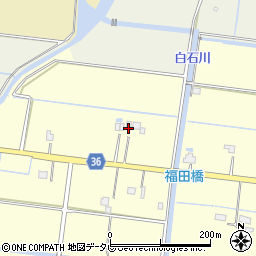 佐賀県杵島郡白石町福田2595-6周辺の地図