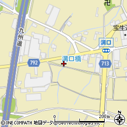 福岡県筑後市溝口498-2周辺の地図