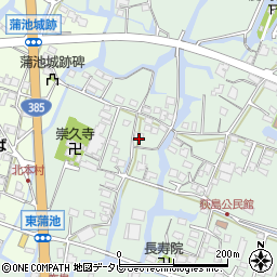 福岡県柳川市東蒲池1406周辺の地図
