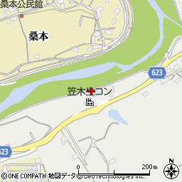 有限会社笠木生コン　プラント周辺の地図