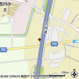福岡県筑後市溝口556-1周辺の地図