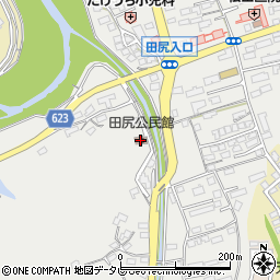 田尻公民館周辺の地図