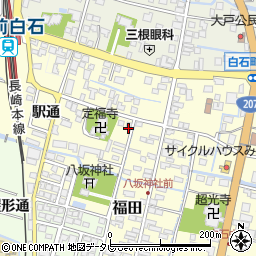 佐賀県杵島郡白石町福田2020-1周辺の地図