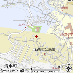 長崎県佐世保市石坂町周辺の地図