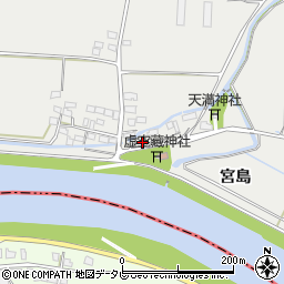 福岡県八女市川犬犬馬場284周辺の地図