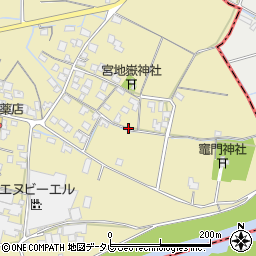 福岡県筑後市溝口1577-1周辺の地図
