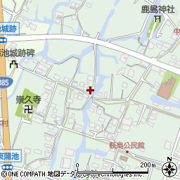 福岡県柳川市東蒲池1395周辺の地図