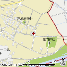 福岡県筑後市溝口1587-1周辺の地図