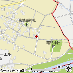 福岡県筑後市溝口1587周辺の地図