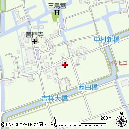 福岡県三潴郡大木町三八松1310-2周辺の地図