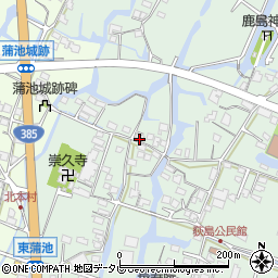 福岡県柳川市東蒲池1476周辺の地図