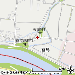福岡県八女市川犬犬馬場262周辺の地図