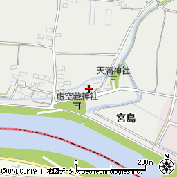 福岡県八女市川犬犬馬場280周辺の地図