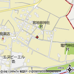 福岡県筑後市溝口1577周辺の地図
