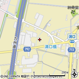 福岡県筑後市溝口534周辺の地図