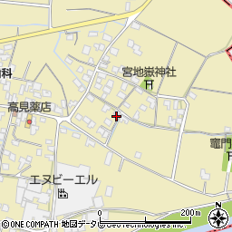 福岡県筑後市溝口1107周辺の地図