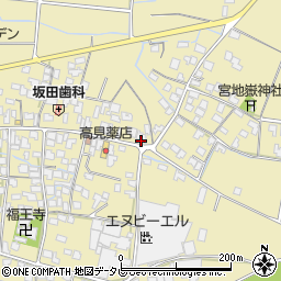 福岡県筑後市溝口1116周辺の地図