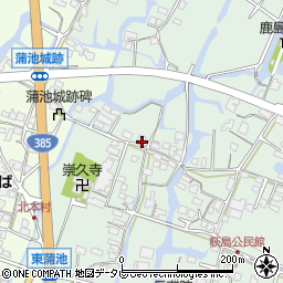 福岡県柳川市東蒲池1458周辺の地図