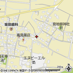 福岡県筑後市溝口993-5周辺の地図