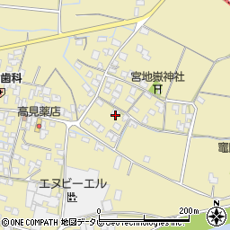 福岡県筑後市溝口1106周辺の地図