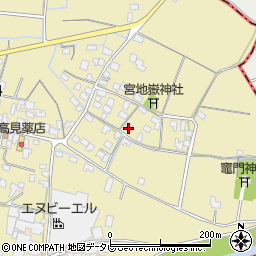 福岡県筑後市溝口1578周辺の地図