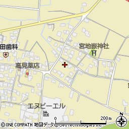 福岡県筑後市溝口1104周辺の地図