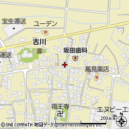 福岡県筑後市溝口1265-2周辺の地図