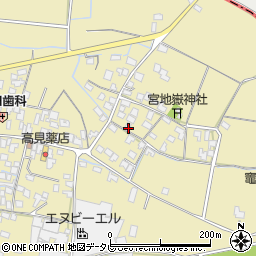 福岡県筑後市溝口1100周辺の地図