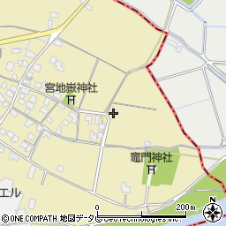 福岡県筑後市溝口1645-3周辺の地図