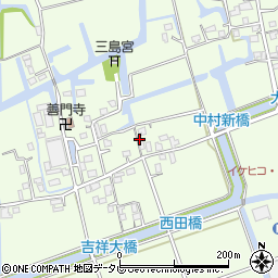 福岡県三潴郡大木町三八松1357周辺の地図