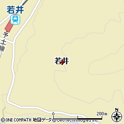 高知県高岡郡四万十町若井周辺の地図