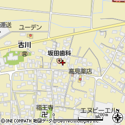 福岡県筑後市溝口1205-1周辺の地図
