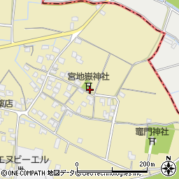 福岡県筑後市溝口1087周辺の地図