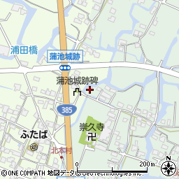 福岡県柳川市東蒲池1466周辺の地図