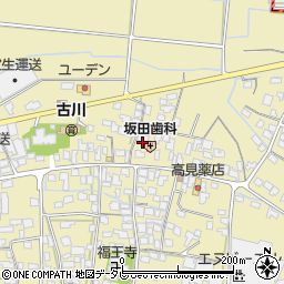福岡県筑後市溝口1214周辺の地図